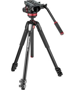 Manfrotto 502AH Video Head & MT055XPRO3 Aluminum Tripod Kit