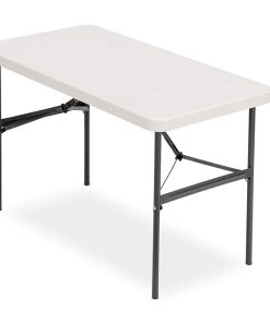 Iceberg 24" x 48" Folding Table, Platinum, IndestrucTable TOO 500 Series (MADE IN USA),65503