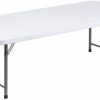 4.93-Foot Kid's Granite White Plastic Folding Table