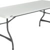 Lifetime 80306 Commercial Stackable Folding Table, 6′, White