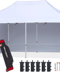 ABCCANOPY Easy Pop Up Canopy Tent with Sidewalls 10X20 Commercial -Series,White