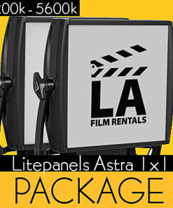(2) LITEPANELS ASTRA 1×1 SOFT BI-COLOR Package w/ Stands