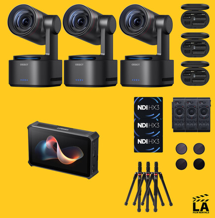Obsbot Live Streaming PTZ Video Camera / AI ( Complete Wireless ) Package