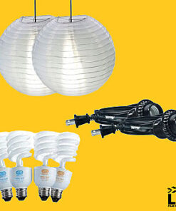 (2) Kino Flo Soft Light China Ball Kits with dual temp bulbs