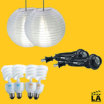 (2) Kino Flo Soft Light China Ball Kits with dual temp bulbs