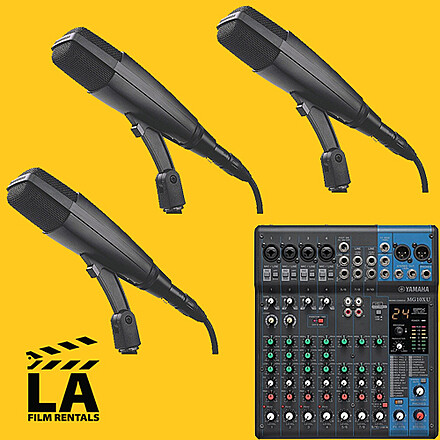 Podcast Pack (3) Sennheiser MD 421 Mics + Yamaha USB Mixer