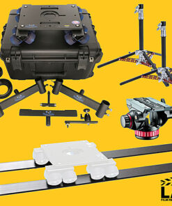 4', 8', or 12' Dana Dolly Package with Track Kit & 2 Stands & Manfrotto 502 Head