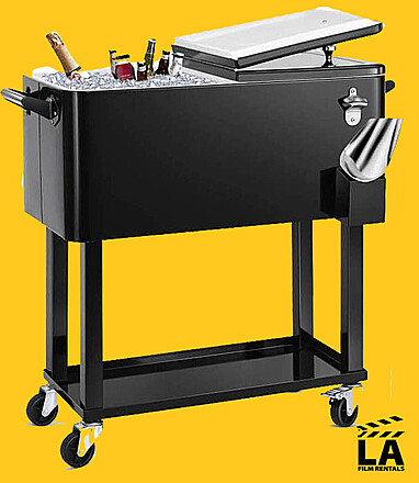 EDOSTORY 80 Quart Rolling Ice Chest Cooler Cart