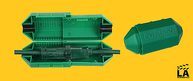 Protect your extension cord plug connections from getting pulled apart. CordSafe