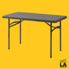 Sandusky 2 ft. L x 4 ft. W Brown Plastic Folding Table