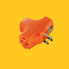3 PLUG OUTLETS - Extender turns one grounded outlets into three, Accepting Both