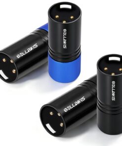 Four-Pack 120-Ohm Three-Pin DMX Terminators