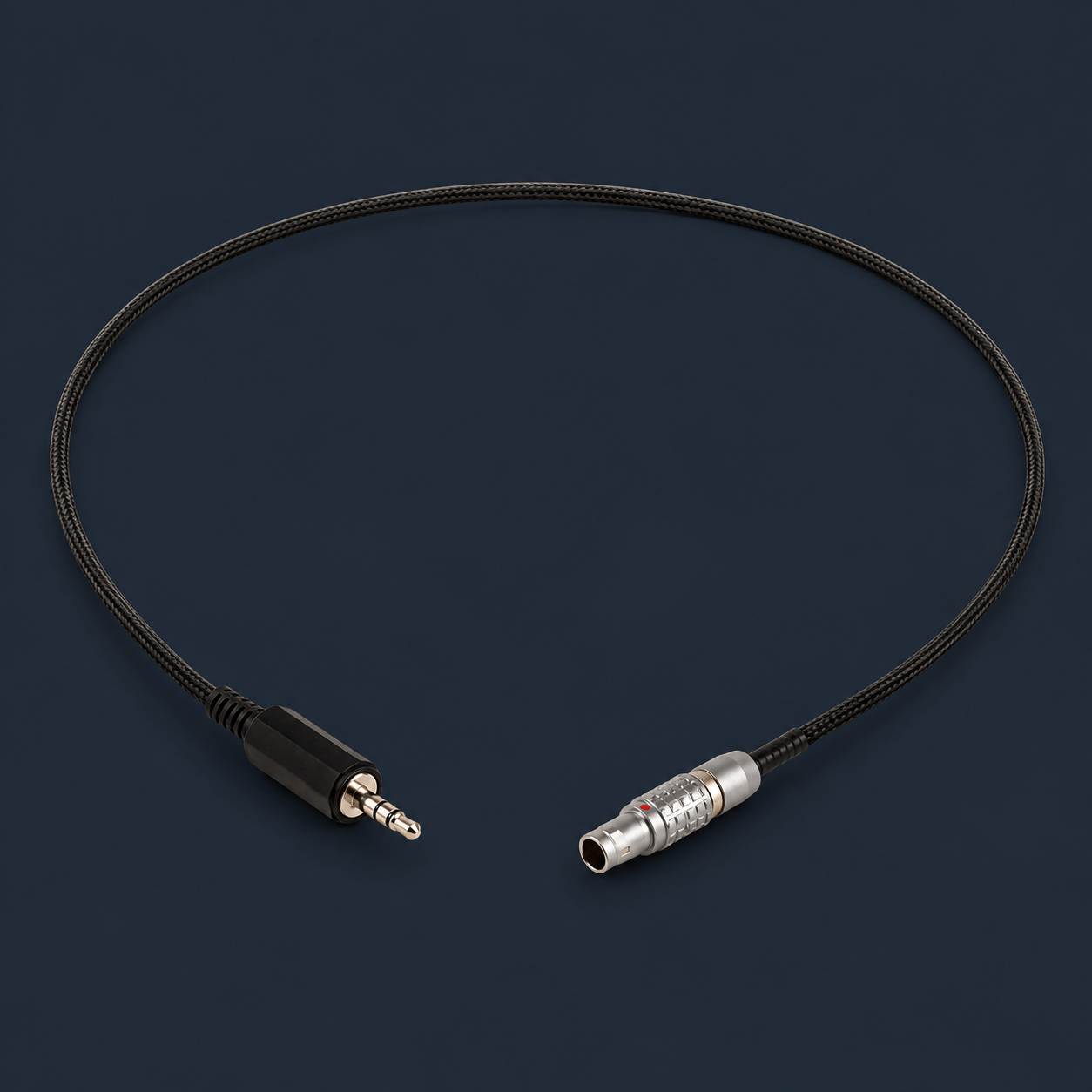 5-pin Lemo to 1/8" timecode cable for iDevices