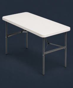 Iceberg 24 x 48 Folding Table in Platinum color