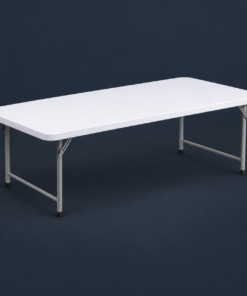 Kid's granite white plastic folding table for activities