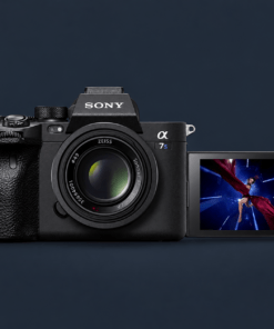 Sony a7S III mirrorless camera with accessories