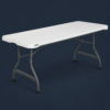 Lifetime 80306 Commercial Stackable Folding Table in white