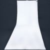 Westcott Wrinkle-Resistant Polyester Backdrop in high-key white