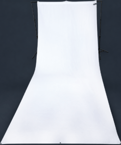 Westcott Wrinkle-Resistant Polyester Backdrop in high-key white