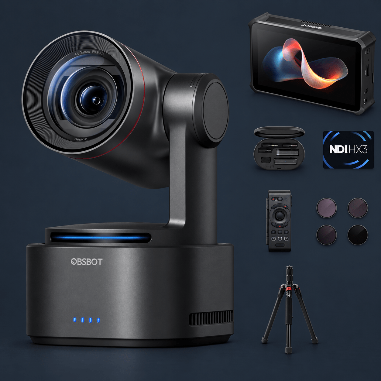 Basic streaming bundle equipment for TV and film rental, including essential accessories.