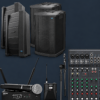(2) Bose F1 812 Powered Speakers w/ Sub PA/Mixer/Mic Package