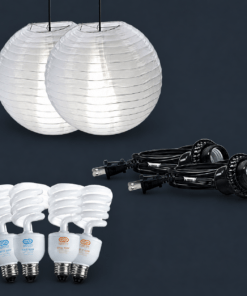 (2) Kino Flo Soft Light China Ball Kits with dual temp bulbs