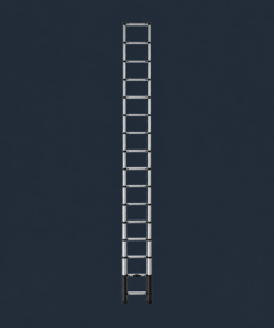 15.5 ft. Telescoping Aluminum Extension Ladder with 300 lbs. Load Capacity Type