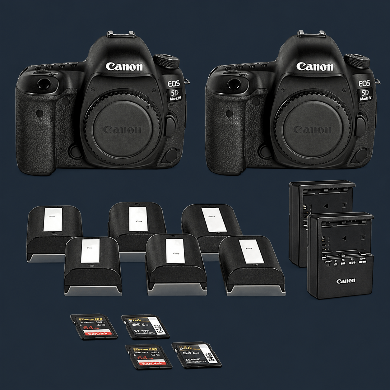 2 x Canon 5D mkiv w/ Canon log( Body Only )