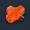 3 PLUG OUTLETS - Extender turns one grounded outlets into three, Accepting Both