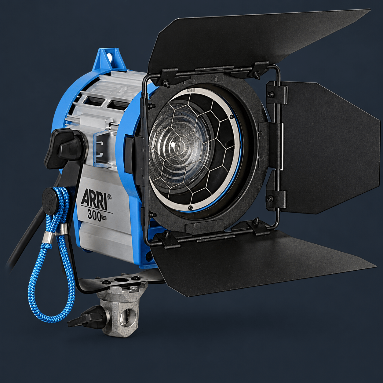 ARRI 300W Plus Tungsten Fresnel with Barn Doors + Stand