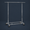 Honey-Can-Do Collapsible Expandable Rolling Garment Rack, Chrome GAR-01304 Chrom
