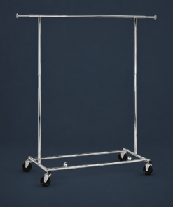 Honey-Can-Do Collapsible Expandable Rolling Garment Rack, Chrome GAR-01304 Chrom