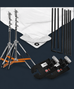 Matthews Overhead Snap-A-Part Frame - 6x6' Package w/ Stands + Silk