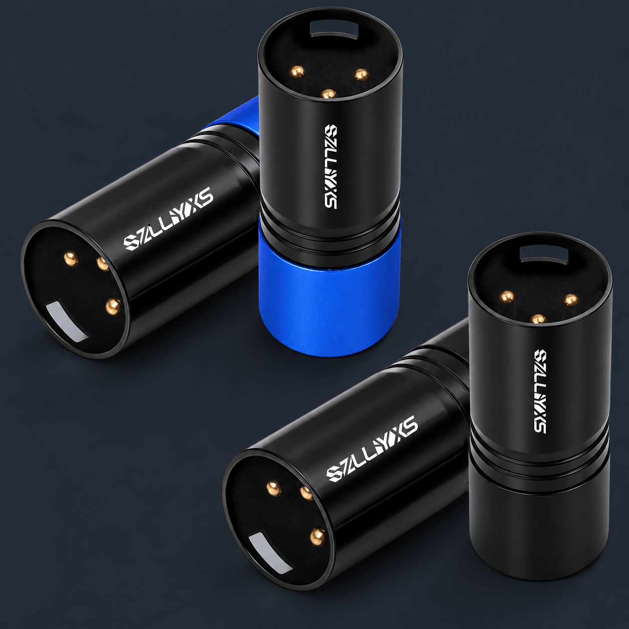 Four-Pack 120-Ohm Three-Pin DMX Terminators