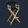 Gold Medal 30" Bar Height Directors Chair for rentals