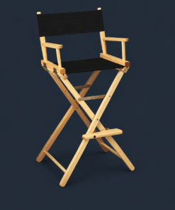 Gold Medal 30" Bar Height Directors Chair for rentals