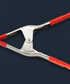 Bessey Steel Spring Clamp in bright orange