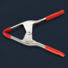Bessey Steel Spring Clamp in orange with vinyl tips