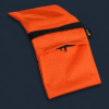 Impact Saddle Sandbag - 15 lb in orange Cordura for stabilization