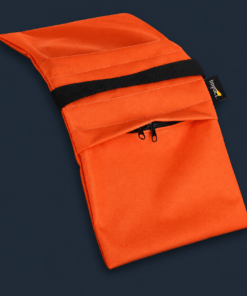 Impact Saddle Sandbag - 15 lb in orange Cordura for stabilization