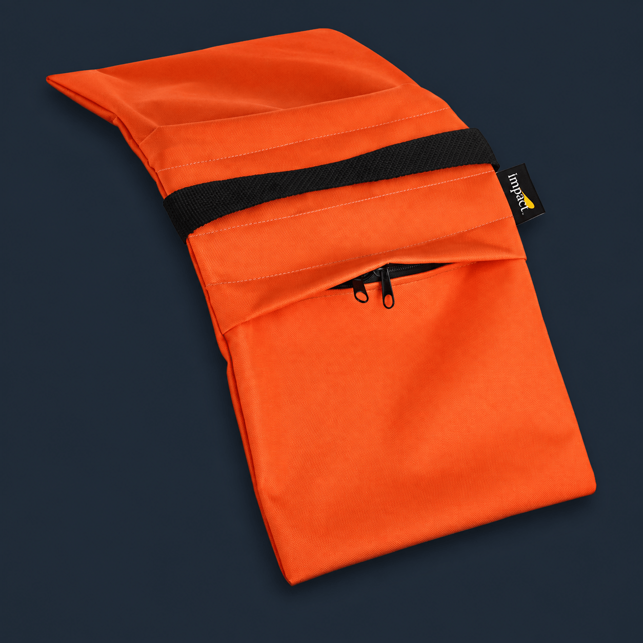 Impact Saddle Sandbag - 15 lb in orange Cordura for stabilization