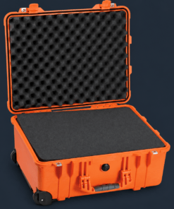 Pelican 1560 Case with Foam Set in Orange for film equipment