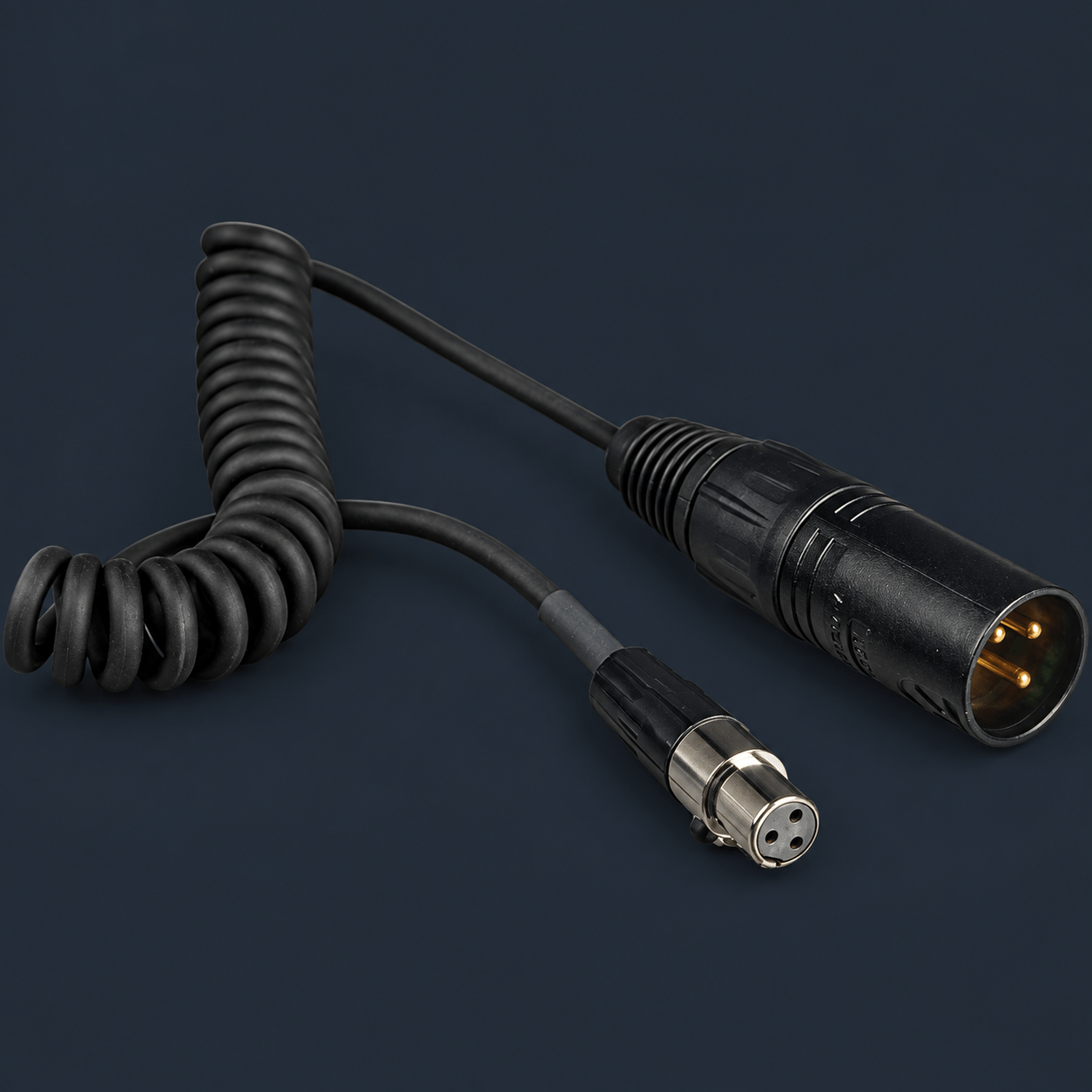 Shure WA451 TA3-F to XLR-M cable for audio rental