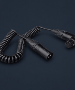 Kopul Coiled 3-Pin XLR-M to Angled XLR-F Cable