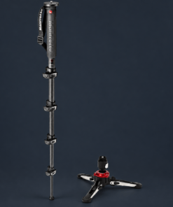 Manfrotto XPRO MPMXPROC5US Carbon Fiber Monopod with Fluid Base Kit