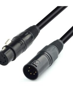 SiYear 5 ft Five-Pin DMX Lighting Cable