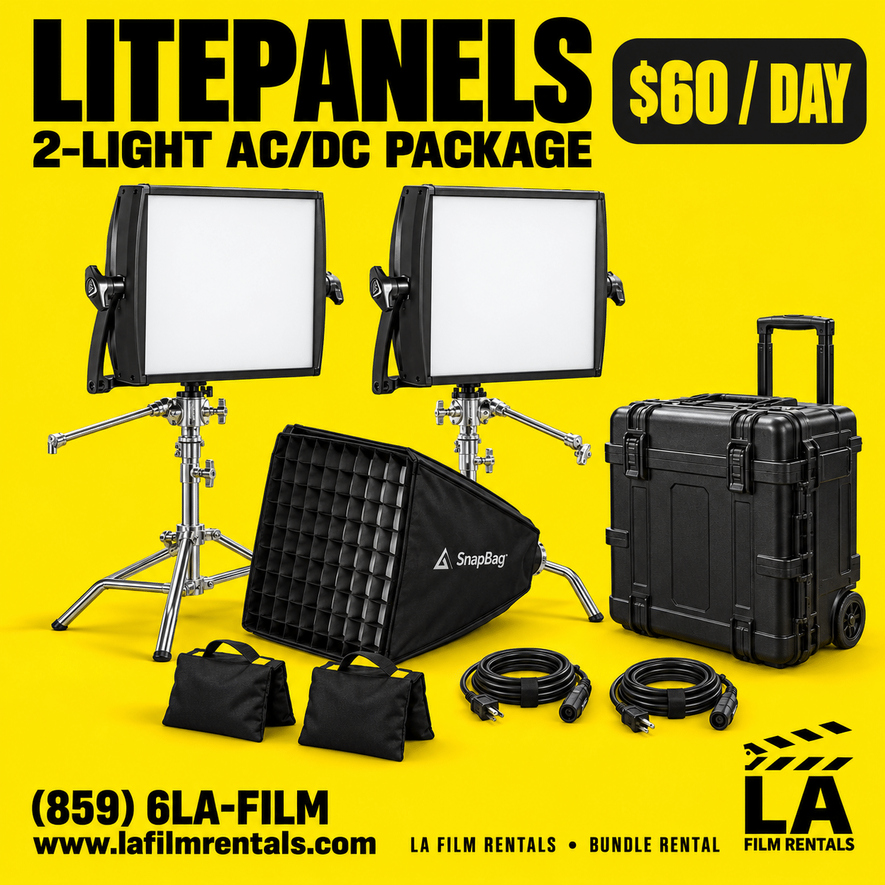 LitePanels 2-Light Package (AC/DC)