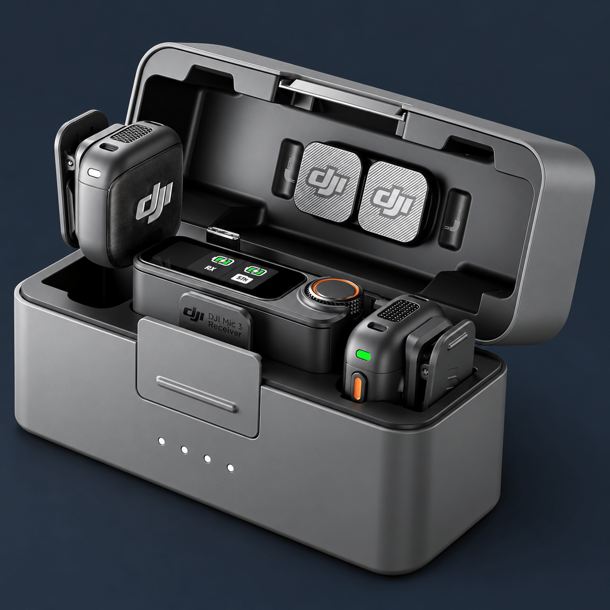 DJI Mic 3 Wireless Microphone Kit (2 TX + 1 RX + Charging Case)