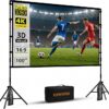 TOWOND 100-inch projection screen with stand and carry bag