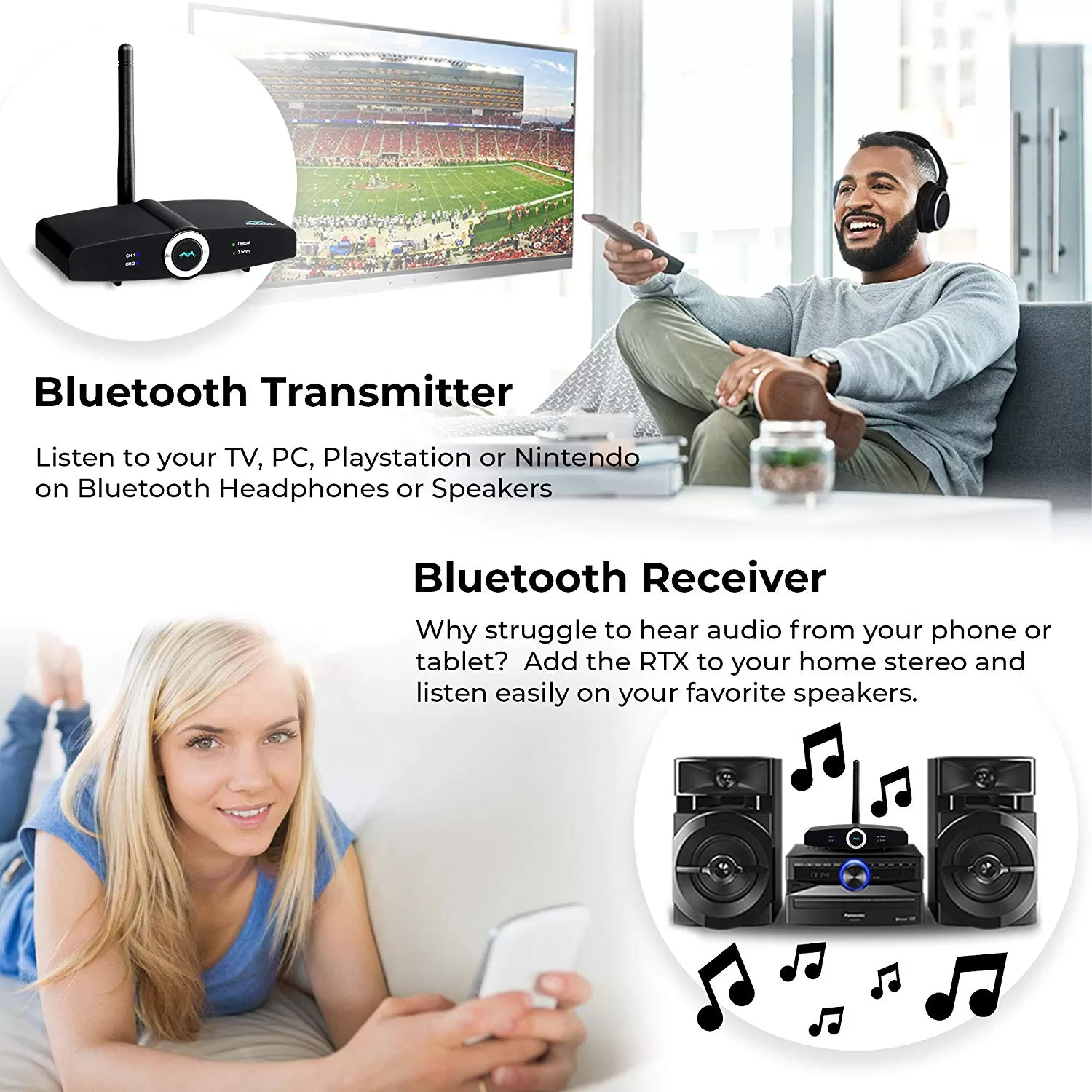 zero latency bluetooth transmitter